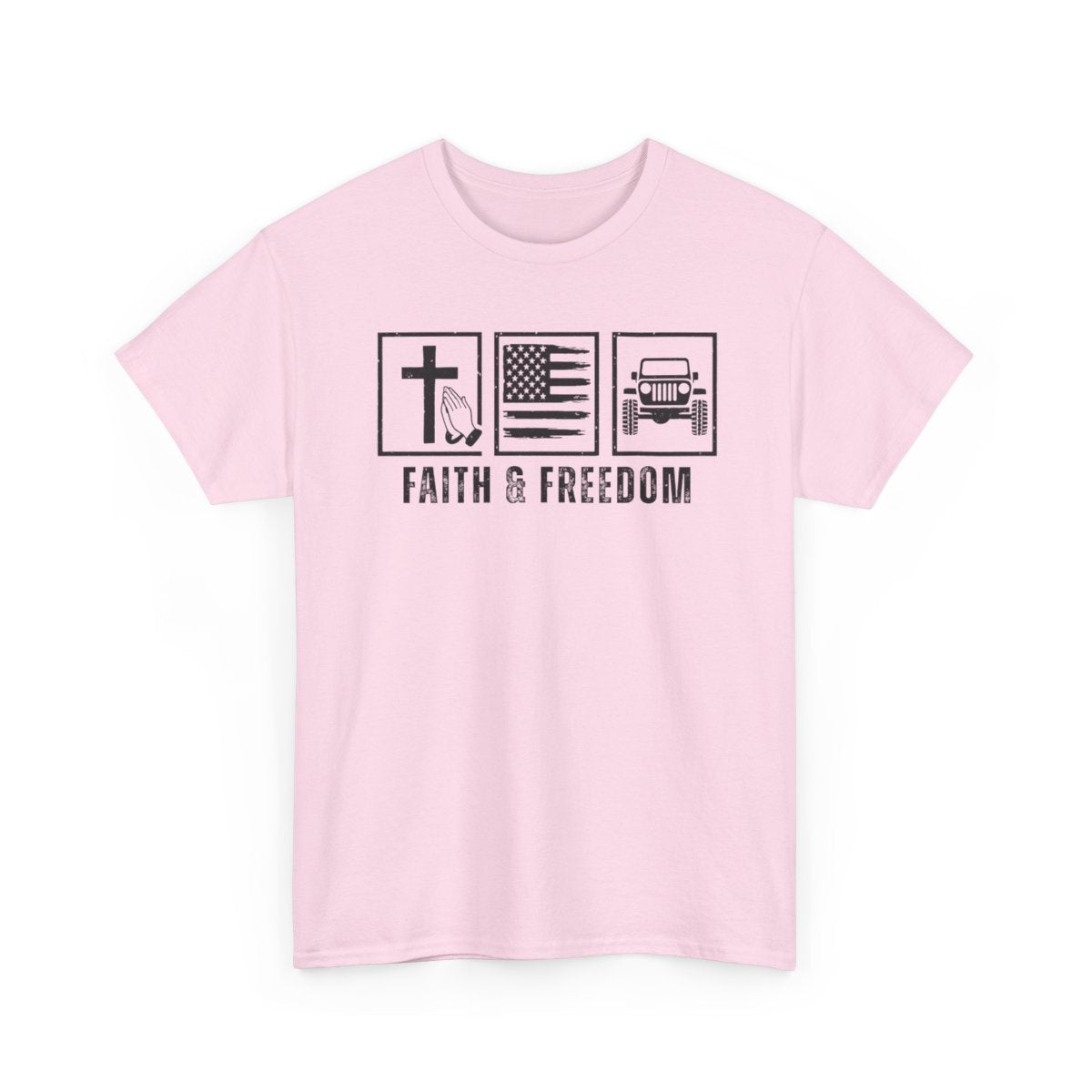 Faith & Freedom Christian off-road t-shirt by Armor & Axles

Patriotic Christian 4x4 t-shirt for off-road enthusiasts

Faith-based freedom themed off-road apparel